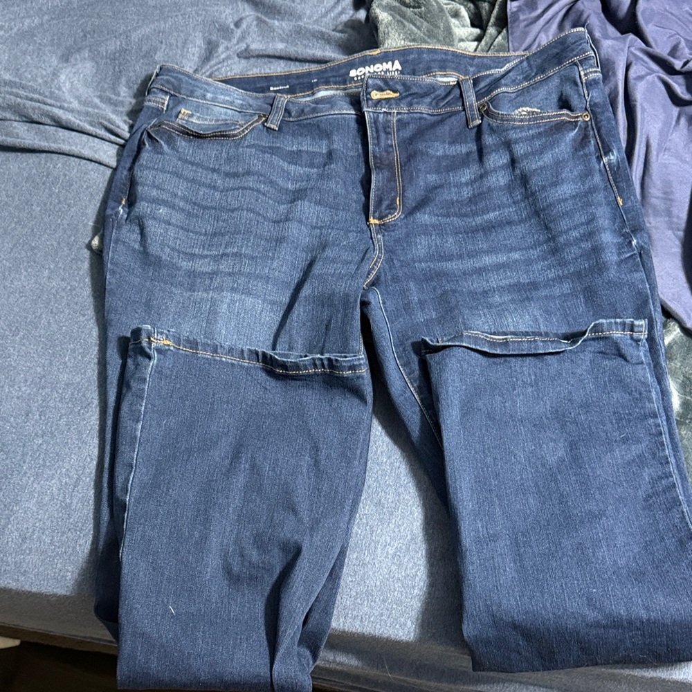 Sonoma Women's Dark Blue Boot Cut Jeans
